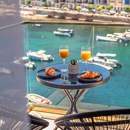 Stylish Seafront Spinola Apartment San Ġiljan Exterior foto
